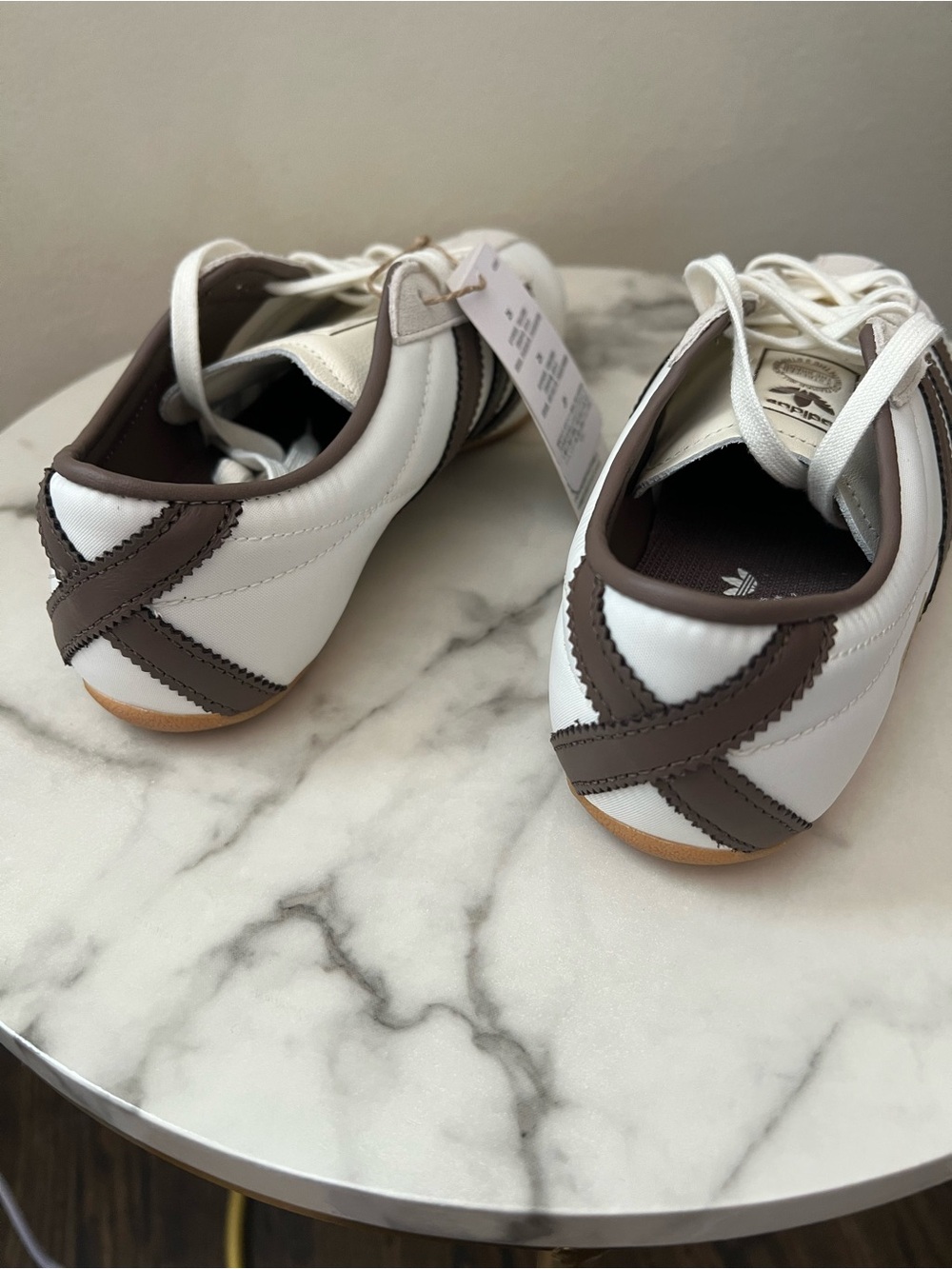 Adidas Tokyo W Women’s 6.5 Off White Brown Suede Gum Sole Sneakers NIB - Picture 6 of 13